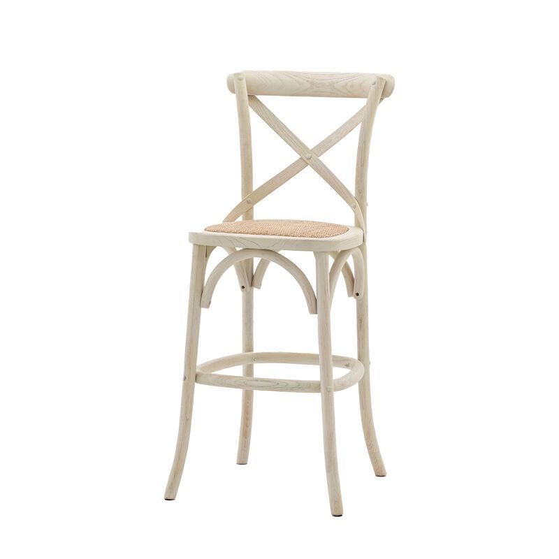 paris bar stool 2 pack in white - nineteen/seventy