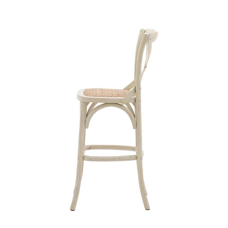 paris bar stool 2 pack in white - nineteen/seventy