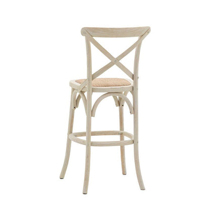 paris bar stool 2 pack in white - nineteen/seventy