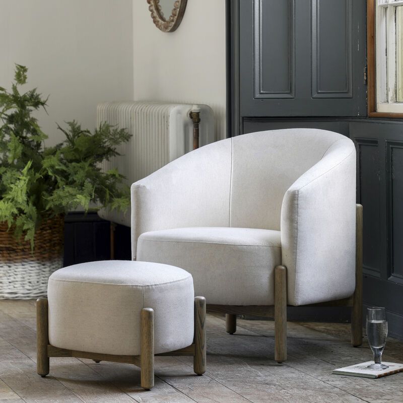 tilly armchair in natural - nineteen/seventy